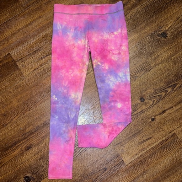 Aerie Chill Play Move Burgundy Split Dye Multicolor Cotton Leggings Size M - Picture 11 of 12